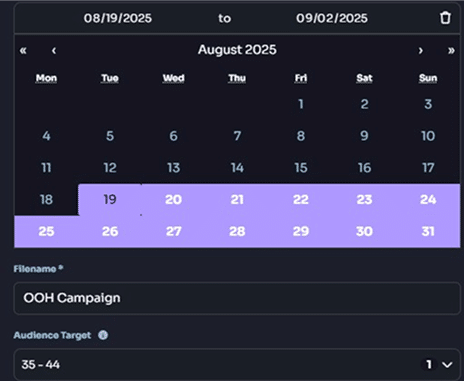 OOH Metrics – setup 1